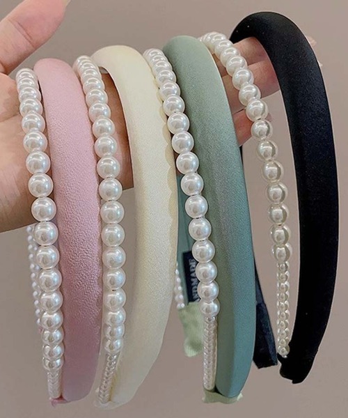 shoppinggo カチューシャ カチューシャ パール 2連カチューシャ 重ね