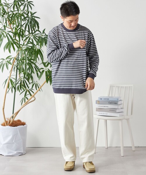 「SHIPS any」 デニムパンツ SMALL ブラック メンズ