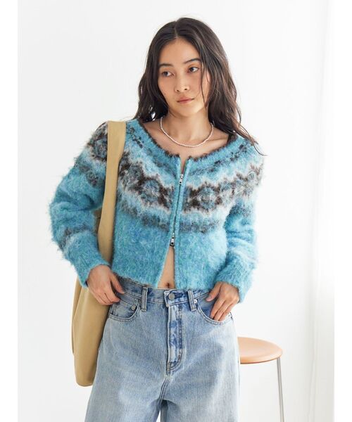 Ungrid（アングリッド） ニット セーター 「WEB限定」求心柄ショート