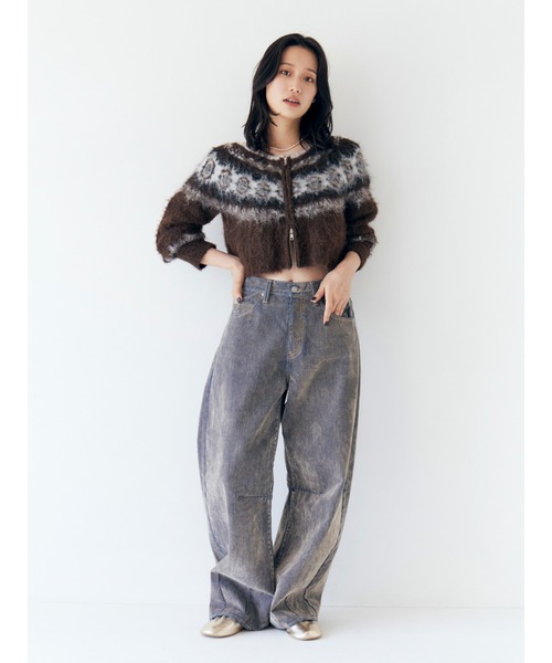 ❤️美品❤️Ungrid❤️カウチンニット❤️ネイビー❤️アングリッド Ungrid（アングリッド） ニット セーター 「WEB限定」ハートデザイン