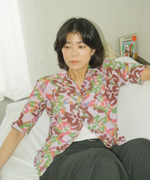 ブラウス シャツ OKI KENICHI × SHIRTS / オキケンイチシャツ レディース