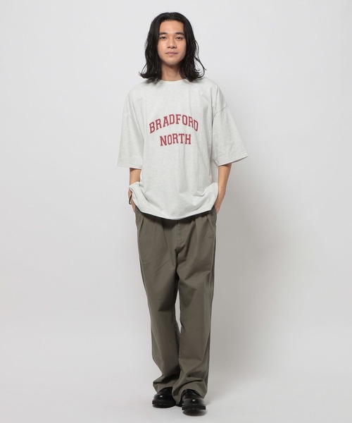 「niko and...」 半袖Tシャツ LARGE イエロー メンズ