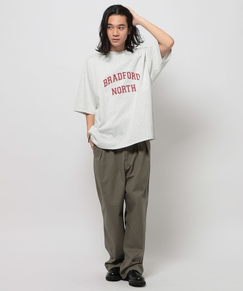 「niko and...」 半袖Tシャツ LARGE イエロー メンズ