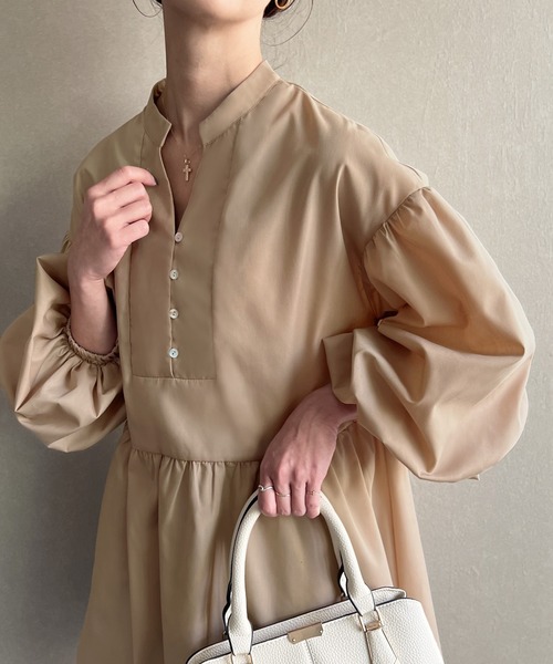 「JUNOAH」 長袖チュニック LARGE ホワイト レディース