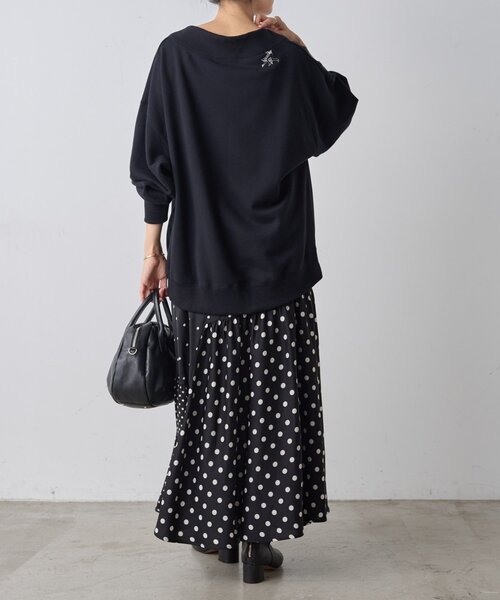 【新品未使用】BEARDSLEY プルオーバートップス BEARDSLEY tシャツ Ronde刺繍裏毛プルオーバー レディース