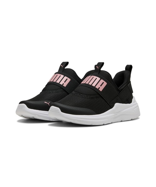 PUMA（プーマ） スニーカー キッズ スニーカー スリッポン 白ソール