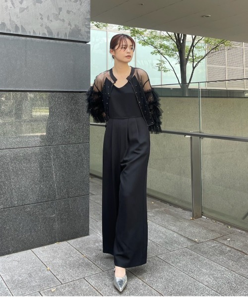 Ameri（アメリ） パーティードレス パンツドレス 2WAY BIJOU RUFFLE