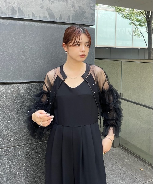 Ameri（アメリ） パーティードレス パンツドレス 2WAY BIJOU RUFFLE