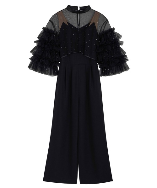 スーツ・フォーマル・ドレス ameri vintage RACE TOP SET ROMPERS Ameri（アメリ） パーティードレス パンツドレス 2WAY BIJOU RUFFLE