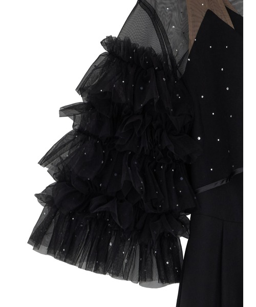 Ameri（アメリ） パーティードレス パンツドレス 2WAY BIJOU RUFFLE