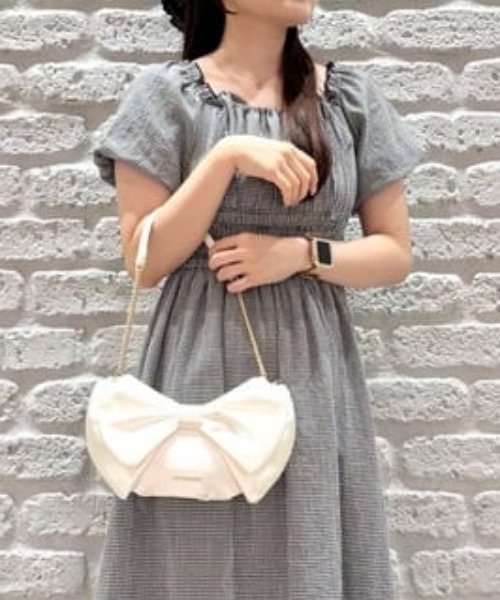 サマンサベガ（Samantha Vega ）/ダブルリボンワンショルダーバッグ Samantha Vega（サマンサベガ） ショルダーバッグ バッグ ダブルリボン