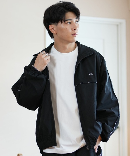 NEW ERA 「NEW ERA」 ジップアップブルゾン X-LARGE カーキオリーブ