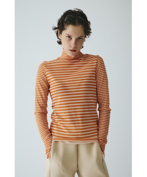 HeRIN.CYE tシャツ High neck mesh inner tops ハイネックメッシュ