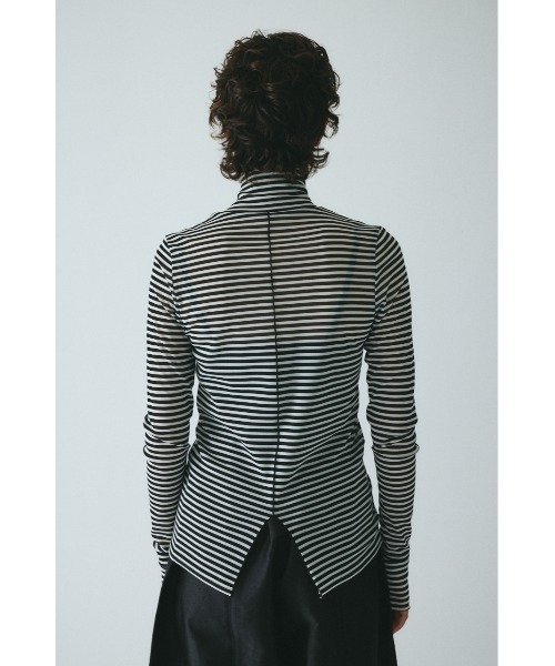ヘリンドットサイ（HeRIN．CYE）/High neck mesh inner tops HeRIN.CYE tシャツ High neck mesh inner tops ハイネックメッシュ
