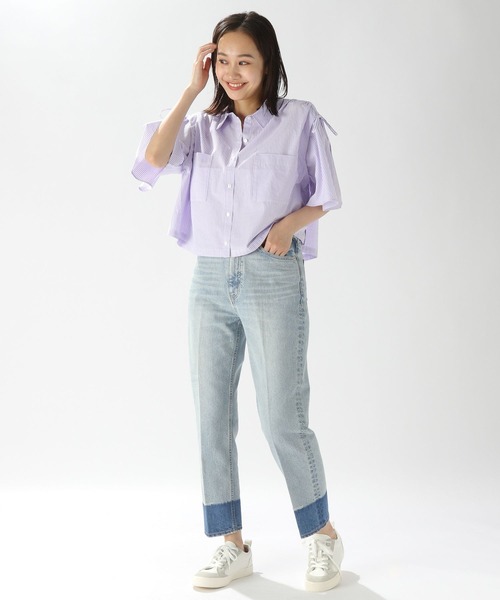 「niko and...」 デニムパンツ MEDIUM グレー レディース
