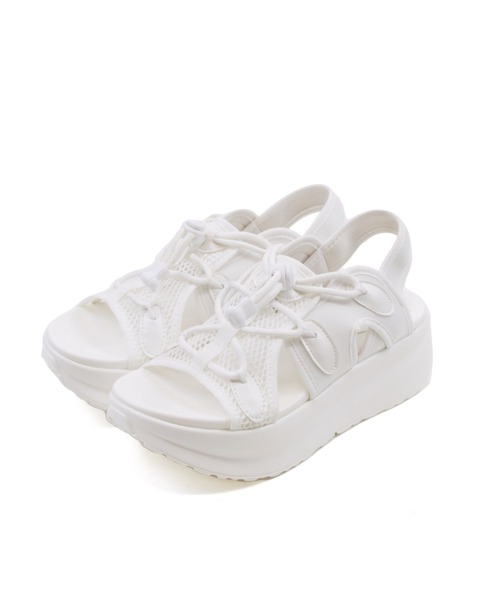 「VIVIAN」 フラットサンダル L ブラック レディース_画像2