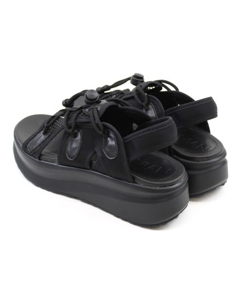 「VIVIAN」 フラットサンダル L ブラック レディース_画像5