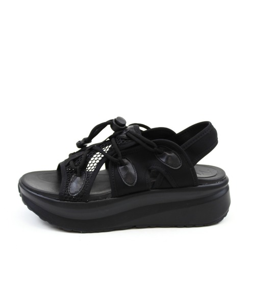 「VIVIAN」 フラットサンダル L ブラック レディース_画像6