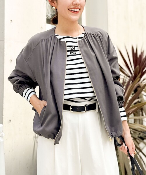 NOLLEY'S（ノーリーズ） ブルゾン アウター ウォッシャブルジップ