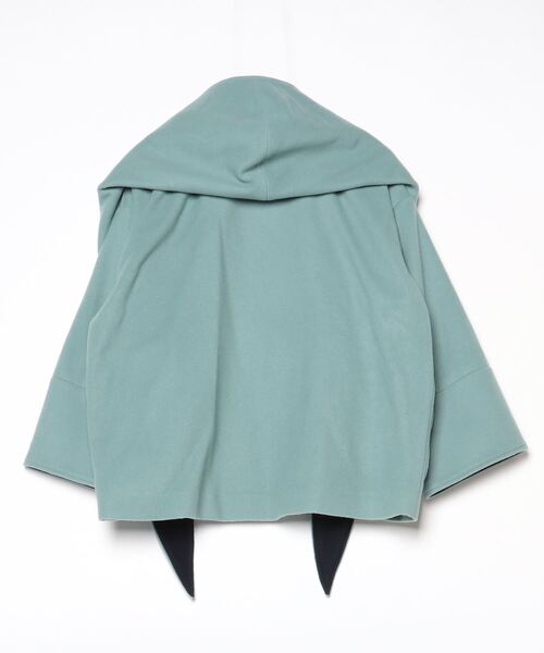 「Yori」 ノーカラージャケット 36 グリーン レディース_画像2