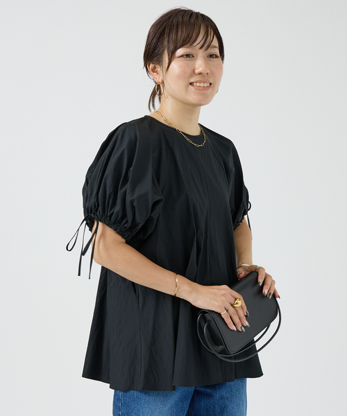 DESIGNWORKS（デザインワークス） ブラウス シャツ リボンスリーブ 