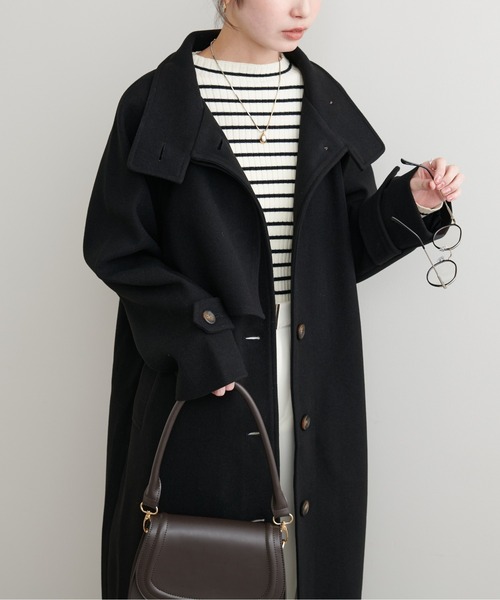 natural couture ステンカラーコート コート 「ZOZO限定」ニットモッサ