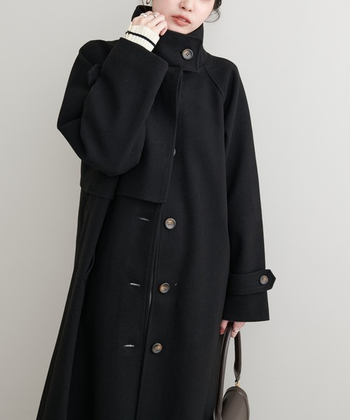 natural couture ステンカラーコート コート 「ZOZO限定」ニットモッサ