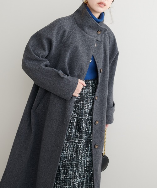 natural couture ステンカラーコート コート 「ZOZO限定」ニットモッサ natural couture ステンカラーコート コート 「ZOZO限定」ニットモッサ