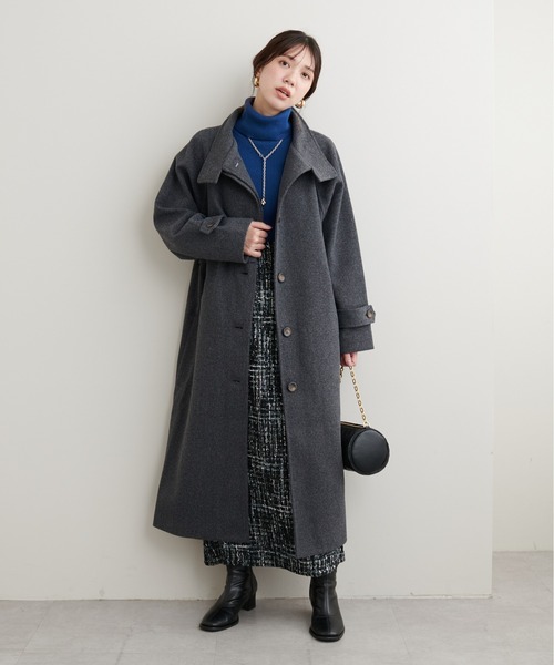 natural couture ステンカラーコート コート 「ZOZO限定」ニットモッサ