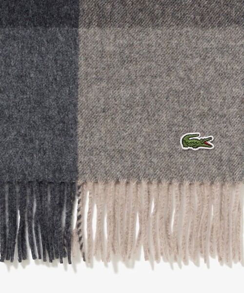 LACOSTE（ラコステ） マフラー メリノウールブロックチェックマフラー