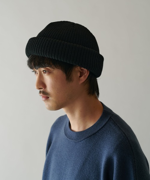 キジマタカユキ　kijima takayuki フェルト　ビーニー　キャップ帽子 KIJIMA TAKAYUKI（キジマタカユキ） ニットキャップ FREE ブラック
