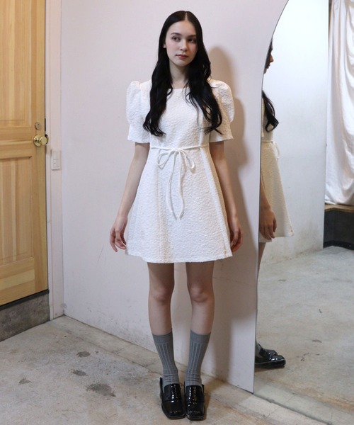 「titty&Co. PETIT」 半袖ワンピース FREE ブラック レディース_画像7