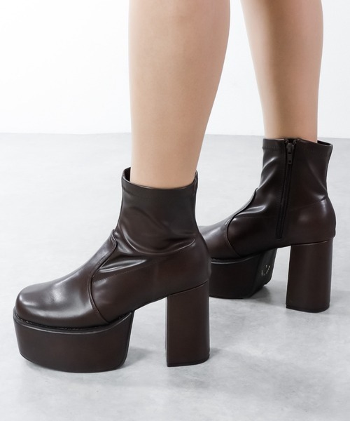 「LOVEHUNTER」 ショートブーツ LL ブラック レディース_画像4