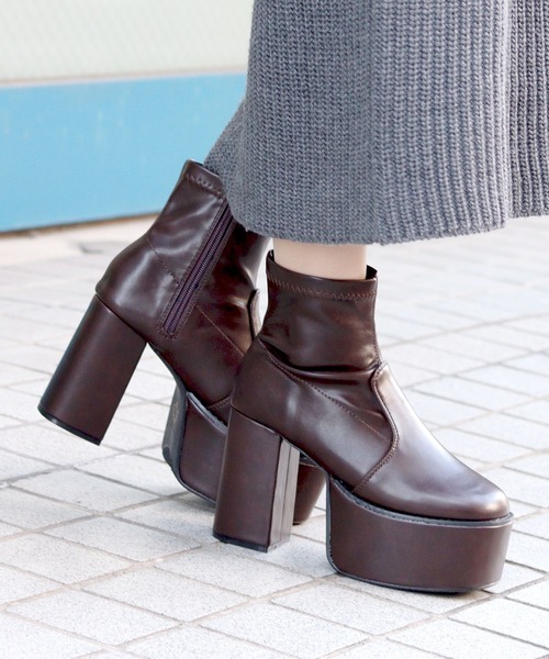 「LOVEHUNTER」 ショートブーツ LL ブラック レディース_画像6