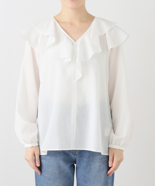 La TOTALITE（ラ トータリテ） ブラウス シャツ 「洗える」フレア