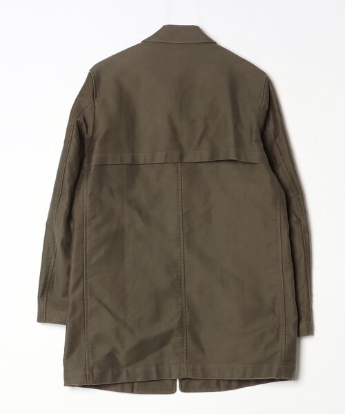 「MR.OLIVE」 ステンカラーコート MEDIUM グリーン メンズ_画像2