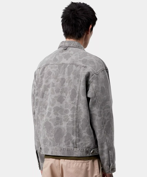 美品Carhartt グレー デニムジャケット Carhartt グレー デニムジャケット