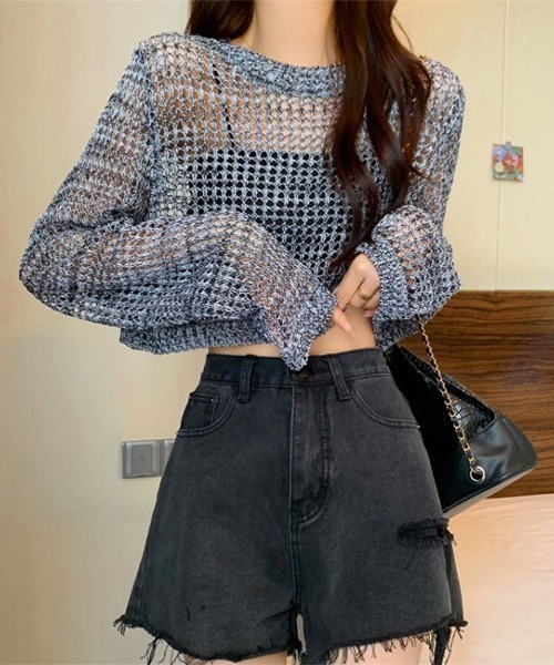 「SONA」 長袖ニット FREE ホワイト レディース_画像2