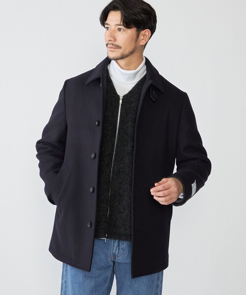 【未使用品】SHIPS ピーコート メルトン ウール Lサイズ ネイビー SHIPS Colors（シップスカラーズ） ピーコート pコート SHIPS Colors