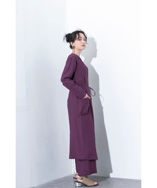 「OSMOSIS」 「loaf」長袖シャツ ONE SIZE パープル レディース_画像2