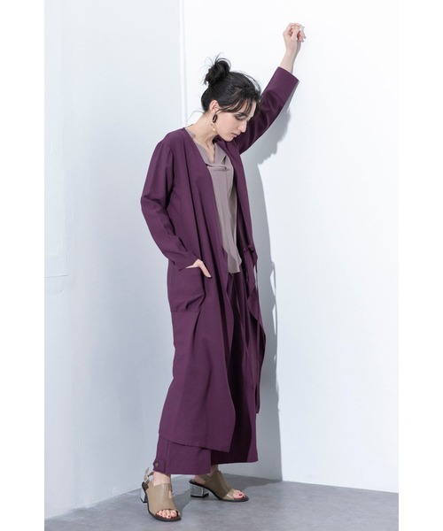 「OSMOSIS」 「loaf」長袖シャツ ONE SIZE パープル レディース_画像5