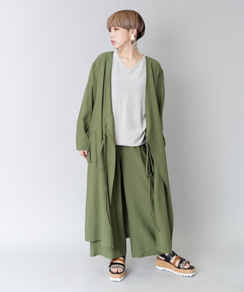 「OSMOSIS」 「loaf」長袖シャツ ONE SIZE パープル レディース_画像8