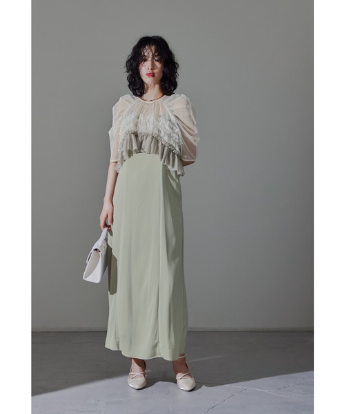 「niana」 コンビワンピース M グレー レディース_画像2