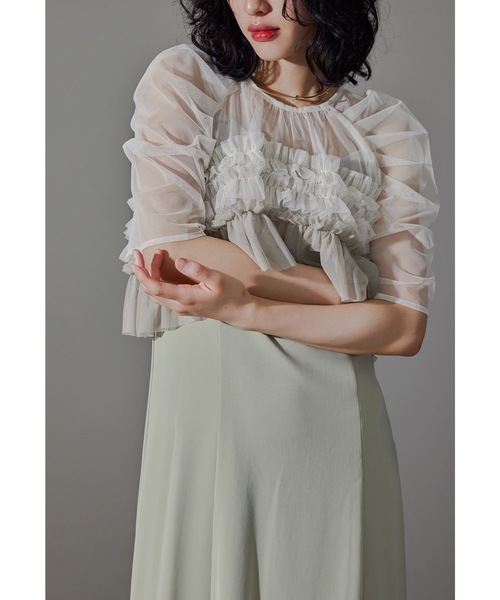 「niana」 コンビワンピース M グレー レディース_画像4