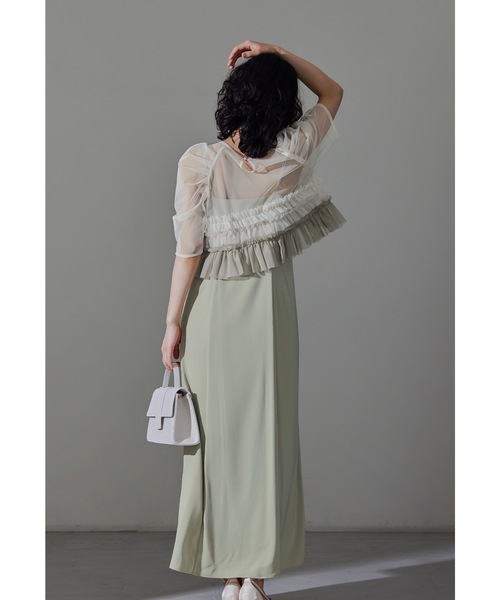 「niana」 コンビワンピース M グレー レディース_画像7