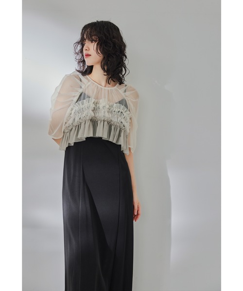 「niana」 コンビワンピース M グレー レディース_画像9