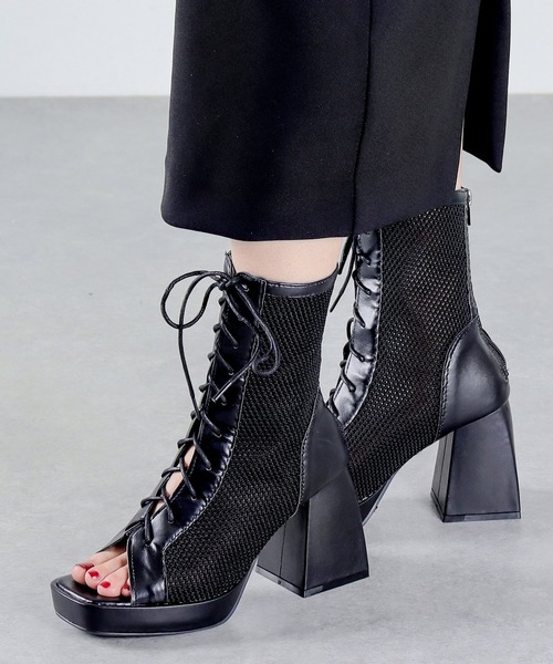 「LOVEHUNTER」 ショートブーツ M アイボリー レディース_画像9