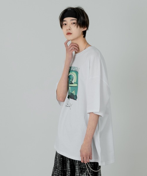 「FOLLOWIN」 「levain」半袖Tシャツ FREE ブラック レディース_画像5