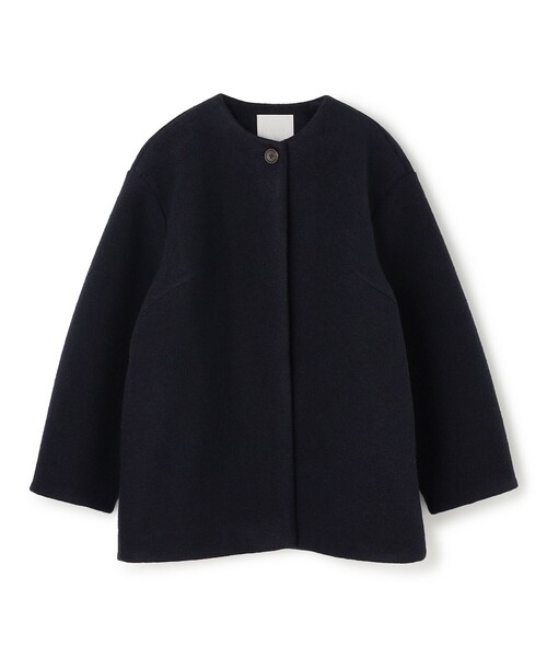 UNFILO（アンフィーロ） ノーカラーコート コート ボンディング