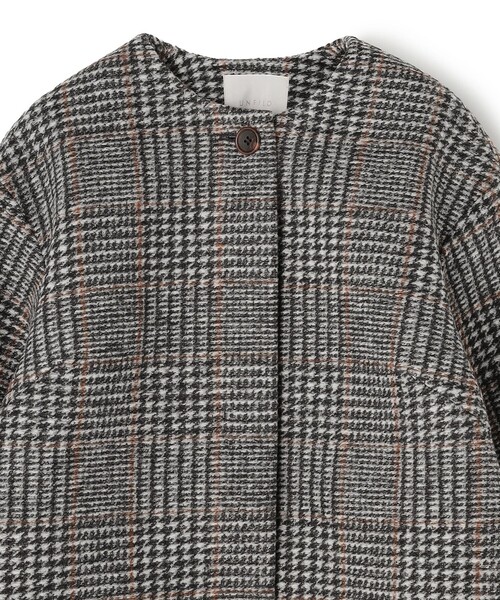 UNFILO（アンフィーロ） ノーカラーコート コート ボンディング